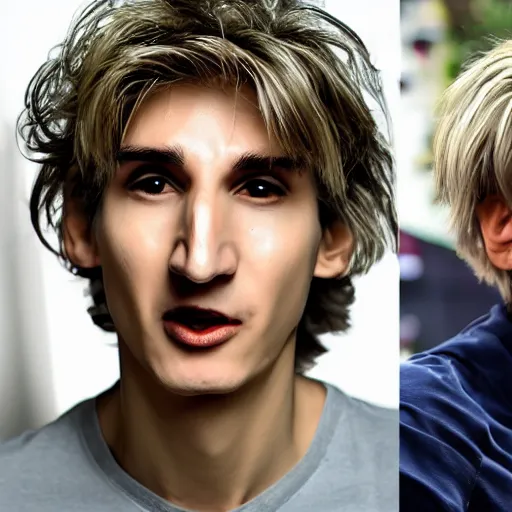 Image similar to really ugly xqc, big nose, underbite