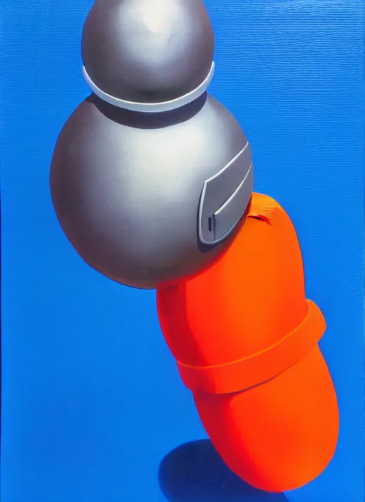 Image similar to 3 d mk 2 grenade by shusei nagaoka, kaws, david rudnick, airbrush on canvas, pastell colours, cell shaded, 8 k,