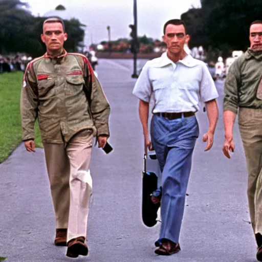 Image similar to forrest gump as the president of the United States of America