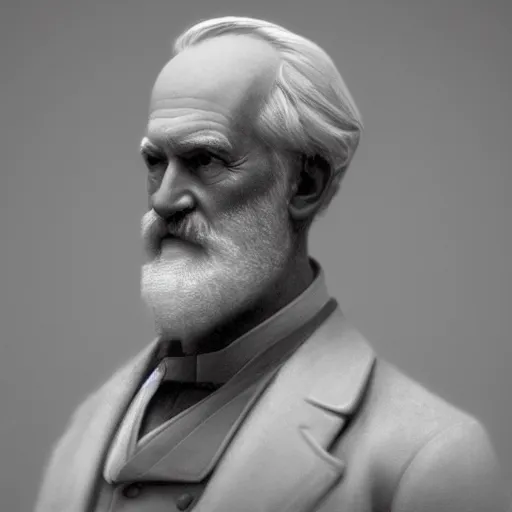 Image similar to hyperrealistic mixed media image of Robert E Lee, stunning 3d render inspired art by István Sándorfi and Greg Rutkowski, perfect facial symmetry, realistic, highly detailed attributes and atmosphere, dim volumetric cinematic lighting, 8k octane extremely hyper-detailed render, post-processing, masterpiece,