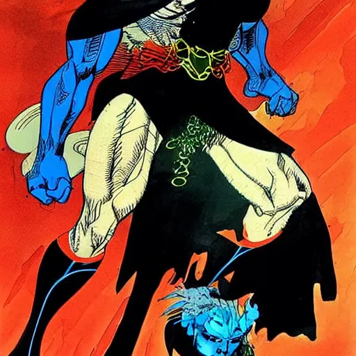 Prompt: Hades by frank miller