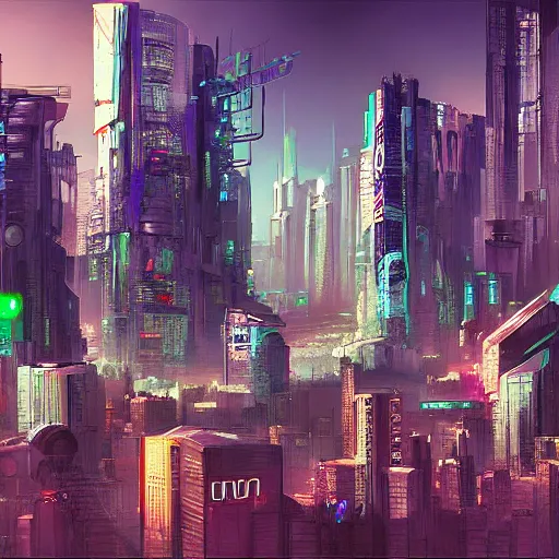 cyberpunk cityscape by james warhola | Stable Diffusion | OpenArt