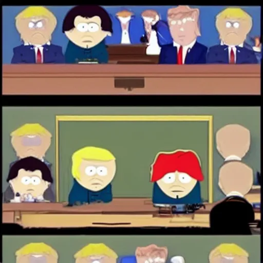 Prompt: donald trump in southpark