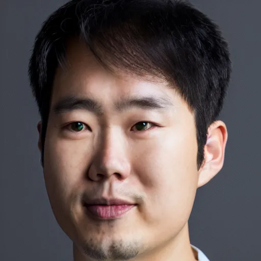 Prompt: headshot, portrait photo still of a south korean man, white background, 8 k, 8 5 mm f 1. 8