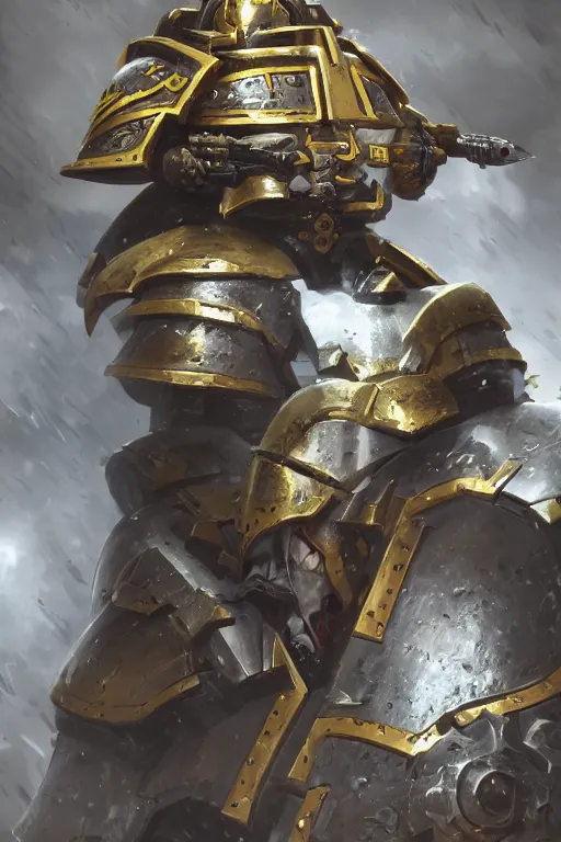 Image similar to armor portrait heros warhammer 4 0 k horus heresy fanart - the primarchs emperor by johannes helgeson animated with vfx concept artist & illustrator global illumination ray tracing hdr fanart arstation zbrush central hardmesh 8 k octane renderer comics stylized