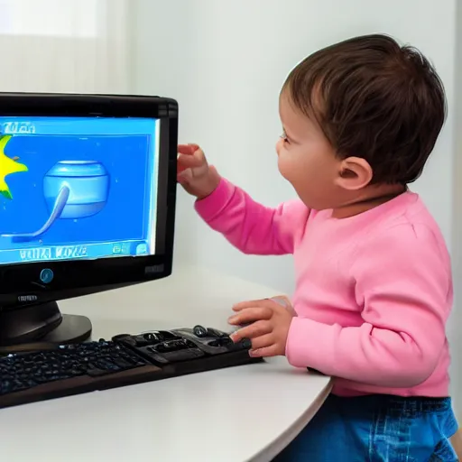 Image similar to a baby computer