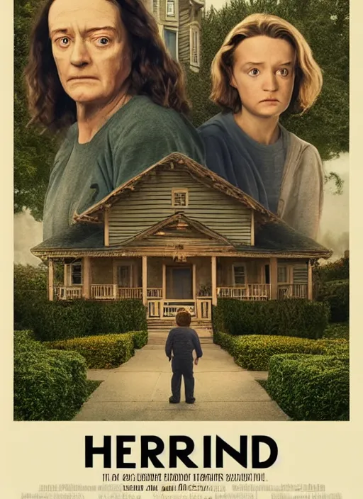 Image similar to Hereditary (2018) poster, Walt Disney studios 1993, highly detailed