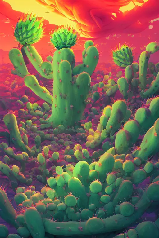 Image similar to roots cactus sushi cristal smurf ghost creature animal sushi cristal very big eye roots cactus elemental flush of force nature micro world fluo fishscale, behance hd by jesper ejsing, by rhads, makoto shinkai and lois van baarle, ilya kuvshinov, rossdraws radiating a glowing aura global illumination ray tracing hdr