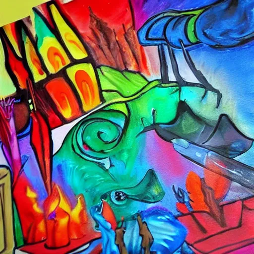 Image similar to 🔥🔥🔥🎨🖌️