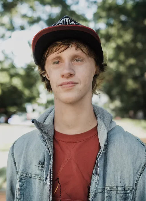 Prompt: portrait photo still of real life teen beavis, 8 k, 8 5 mm, f. 1 4