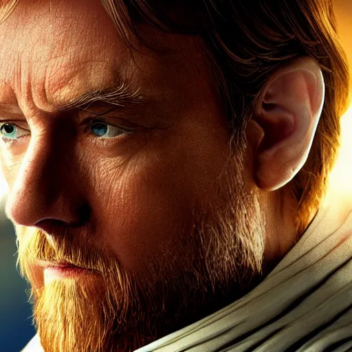 Image similar to obi wan kenobi, 4 k realistic photo