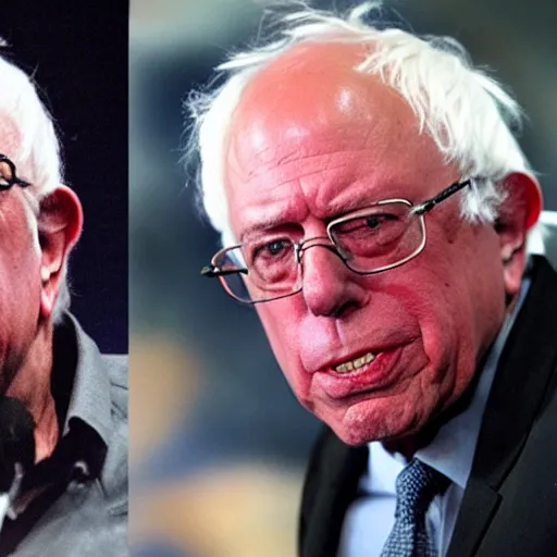 Prompt: bernie sanders as a jedi master