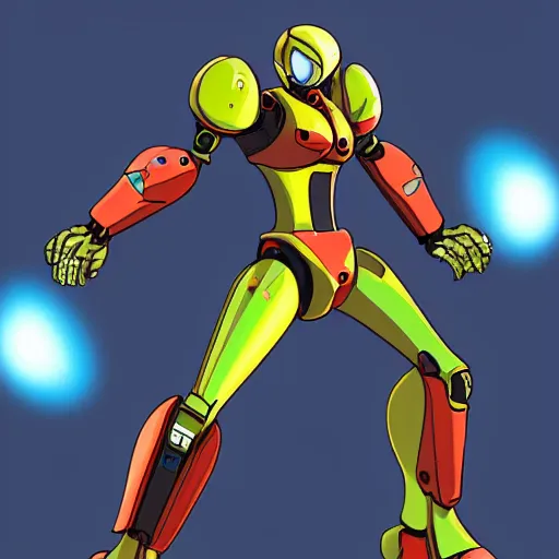 Image similar to samus aran in a mecha