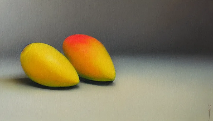 Image similar to mango, oil painting by jama jurabaev, brush hard, artstation, high quality, brush stroke