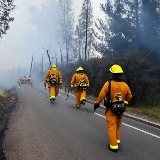 Image similar to photo of european firefighters joining battle to stop french wildfires