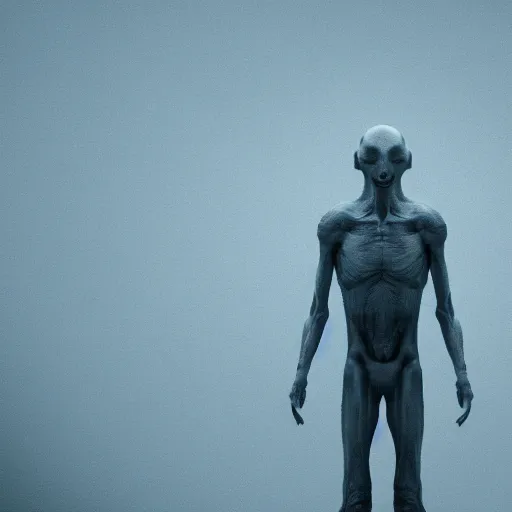 Prompt: A photo of a grey alien, documentary, realistic, cinematic, extremely high detail, 8k, cinematic, octane render, unreal engine