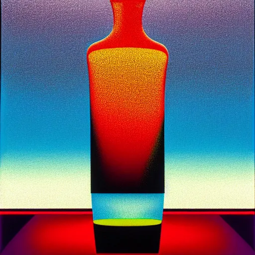 Prompt: abstract glass vodka bottle by shusei nagaoka, kaws, david rudnick, airbrush on canvas, pastell colours, cell shaded, 8 k,