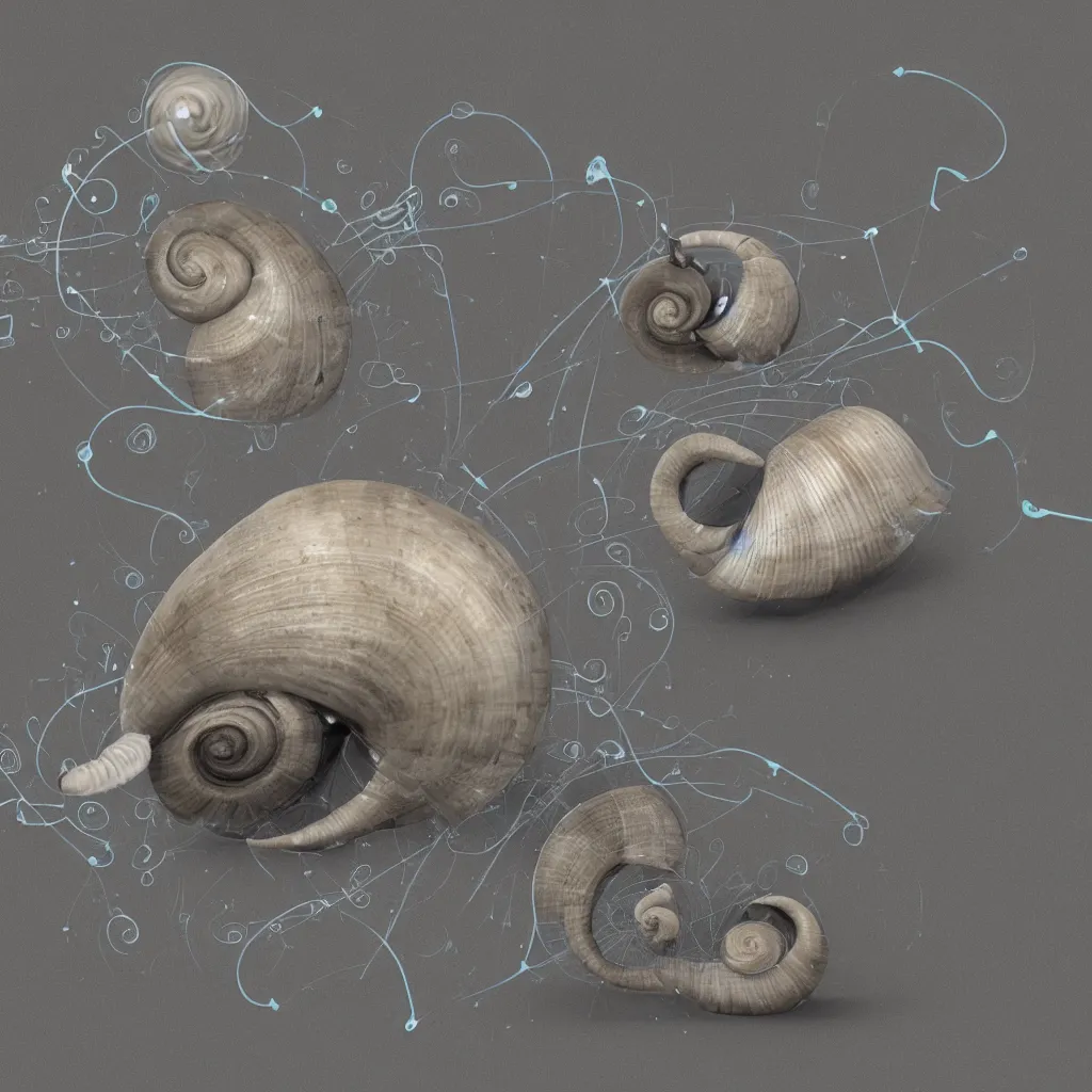 Image similar to artificial intelligence snail