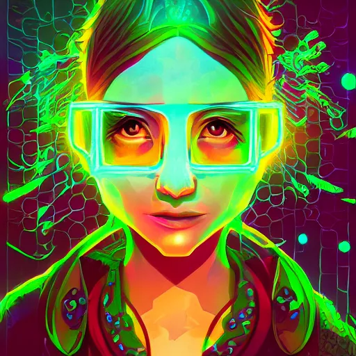 Image similar to skill magic geek inside matrix deepdream radiating a glowing aura stuff loot legends stylized digital illustration video game icon artstation lois van baarle, ilya kuvshinov, rossdraws,