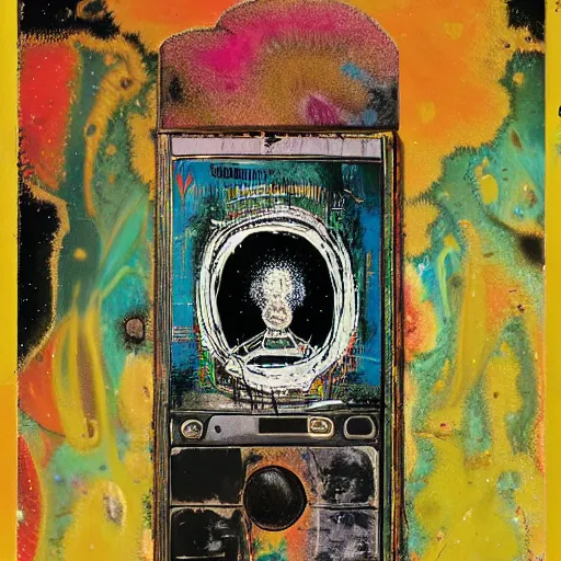 Image similar to deflective fractal boring galaxy rectangle vulture case remoulade wraith, by dan witz and peter paul rubens and jean - michel basquiat, photography, parallax, tarot card