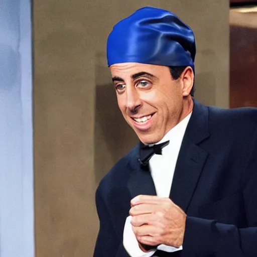 Prompt: jerry seinfeld wearing a durag