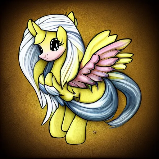 Image similar to Fluttershy, Pegasus, 🎨🖌️