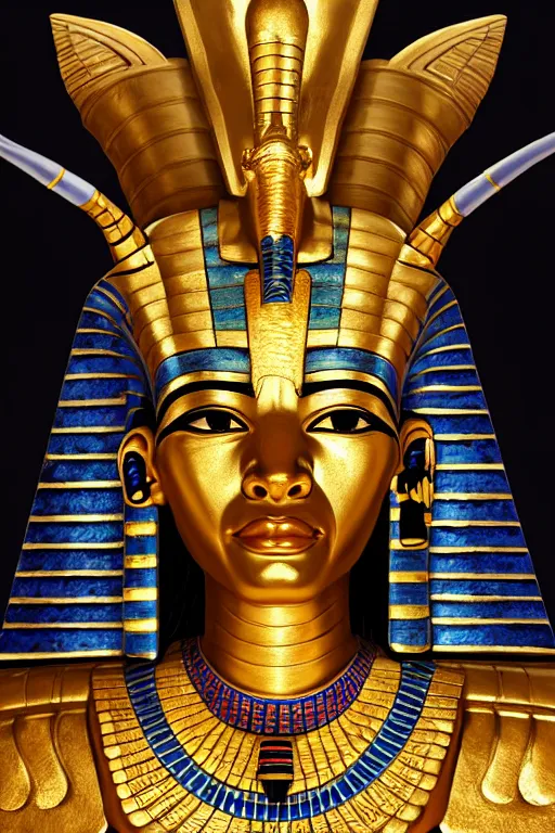 Image similar to egypt god osiris, god of the underworld, highly detailed, d & d, fantasy, highly detailed, digital painting, trending on artstation, concept art, sharp focus, illustration, global illumination, ray tracing, realistic shaded, art by artgerm and greg rutkowski and fuji choko and viktoria gavrilenko and hoang lap, sunny