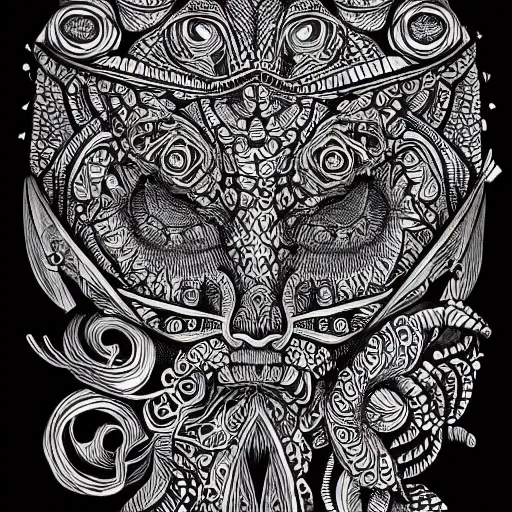 Prompt: elizer yudkowsky, black ink on paper, trending on artstation, beautiful, intricate, detailed