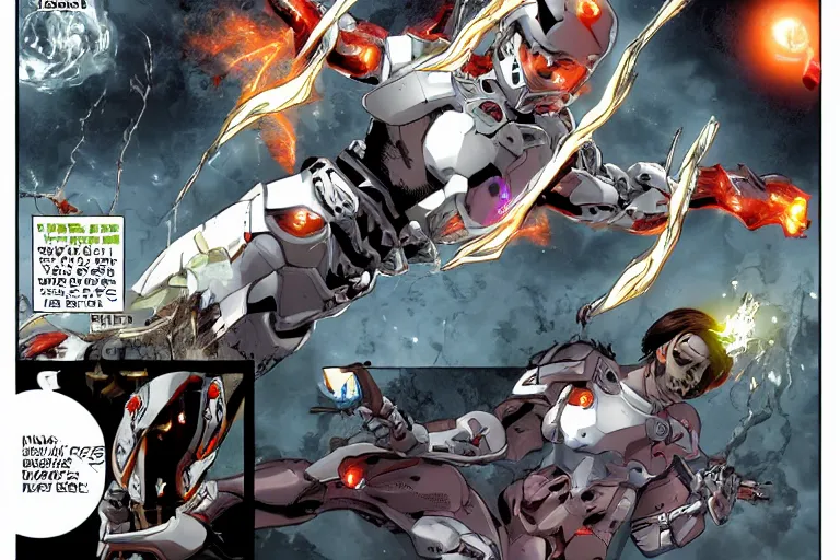 Image similar to cyborg slayer white magick lightning