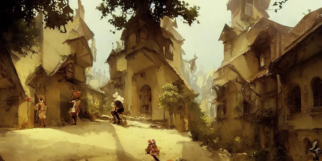 Image similar to gorgeous Carl Spitzweg painting, artstation