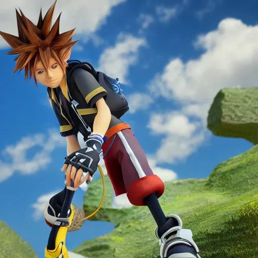 Image similar to photorealistic sora from kingdom hearts, octane render, ultra detailed, photorealistic render