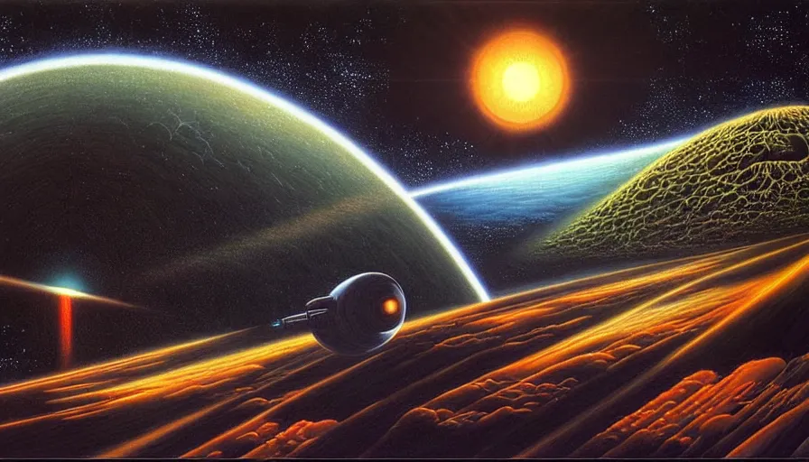 Image similar to the two complementary forces that make up all aspects and phenomena of life, by David A. Hardy