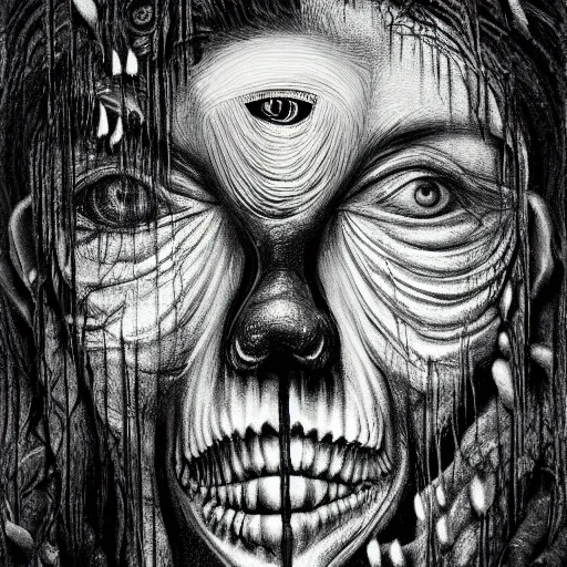 Prompt: eraserhead, surreal, creepy, horror, psychodelic, intricate, hyperdetailed, illustration, concept art, 8 k
