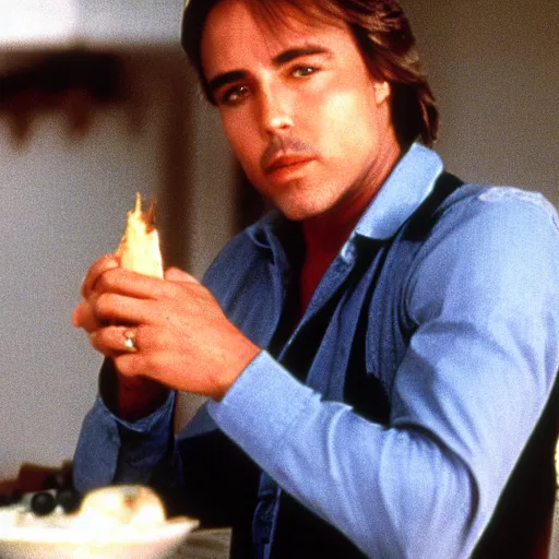 Prompt: don johnson on toast