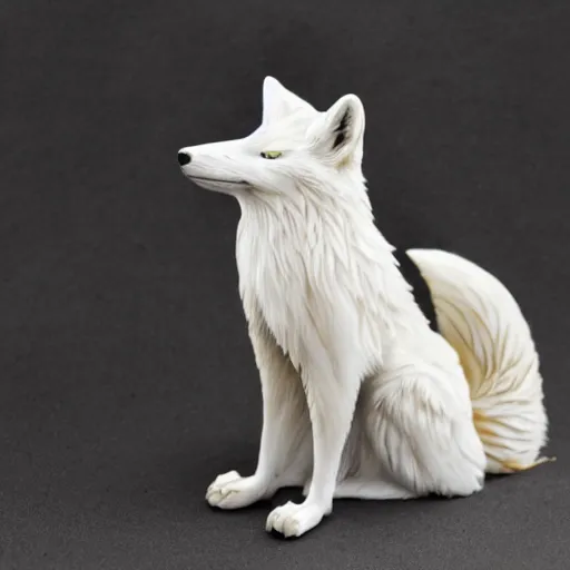Image similar to artic fox white marble with gold accents by ellen jewett