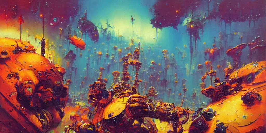 Prompt: the most amazing abstract painting in the history of the world paul lehr