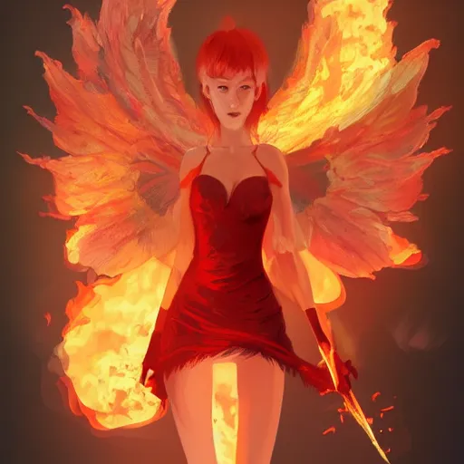 fire fairy wings