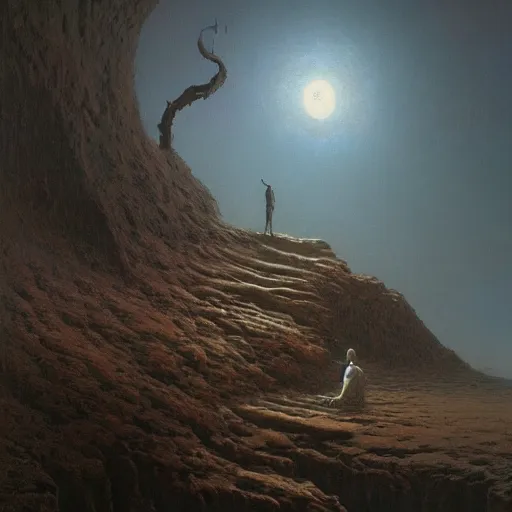 Image similar to Sign of Life, illustrated by Zdzisław Beksiński and greg rutkowski., Trending on artstation, artstationHD, artstationHQ, 4k, 8k