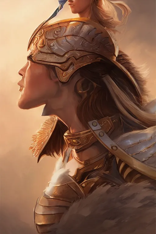 Image similar to amazon valkyrie athena, d & d, fantasy, portrait, highly detailed, headshot, digital painting, trending on artstation, concept art, sharp focus, illustration, art by artgerm and greg rutkowski and magali villeneuve