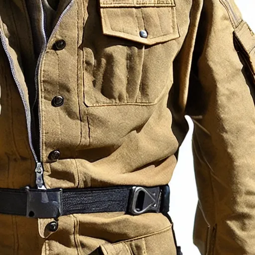 Image similar to cargo buckskin jacket buckskin tactical toolbelt pockets and loops