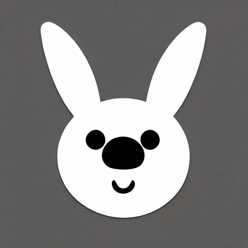 Image similar to white rabbit icon, cute, stylized, cartoon, anime, avatar