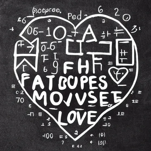 Prompt: maths for the purpose of love