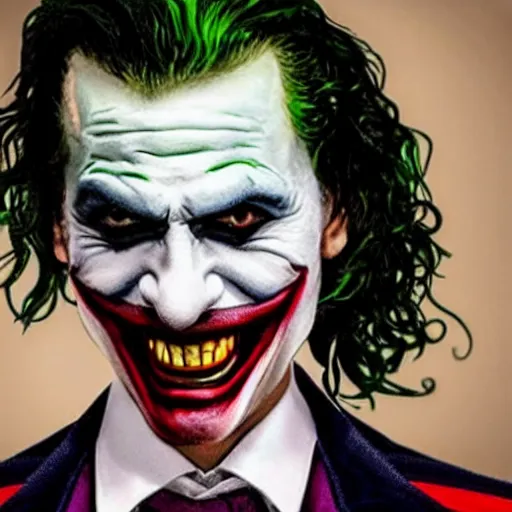 Image similar to a portray of jackson alexander as the joker