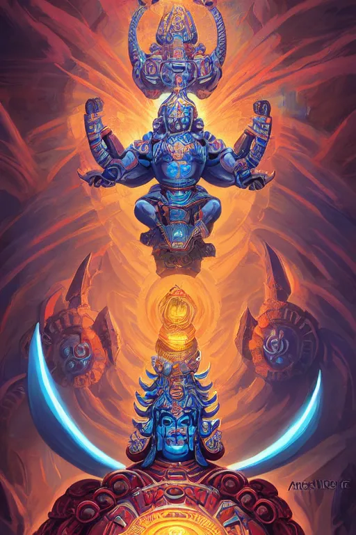 Image similar to Ancient Sacred Unicron Bodhisattva by Andreas Rocha