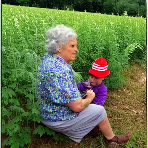 Prompt: don't push granny in the nettles