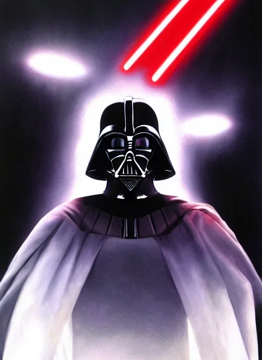 Image similar to Darth Vader by Alex Ross, beautiful art, 4K, ethereal lighting, smooth, refined