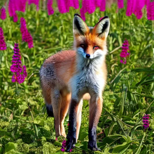 Image similar to fox wearing fox gloves