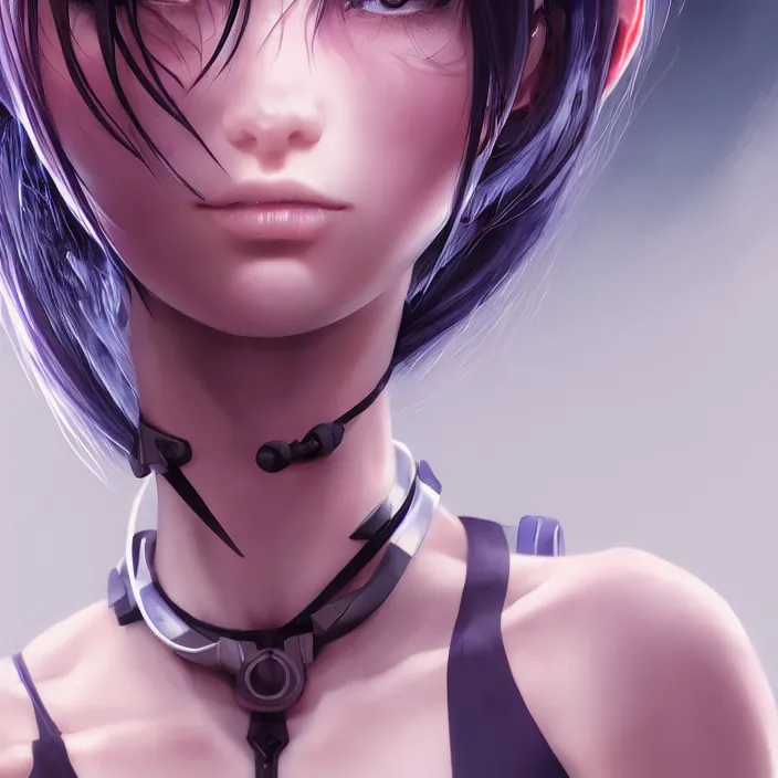 Image similar to symmetrical beautiful anime cyborg girl - by tom bagshaw, by ilya kuvshinov, rtx rendering, octane render 1 2 8 k, maya, extreme high intricate details by wlop, digital anime art by ross tran, medium shot, close up shot, composition by sana takeda, dramatic lighting by greg rutkowski, 8 k, trending on artstation