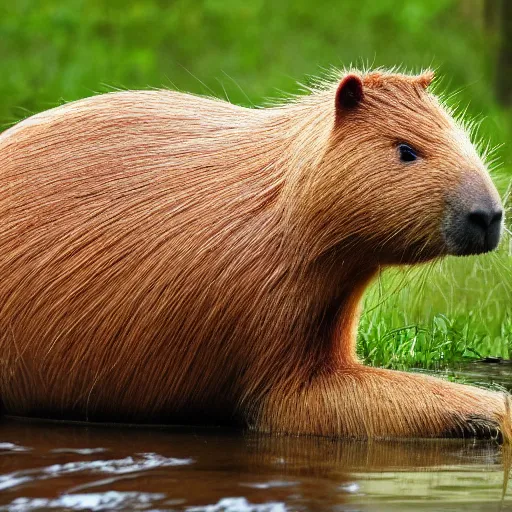 Prompt: capybara with a thousand eyes