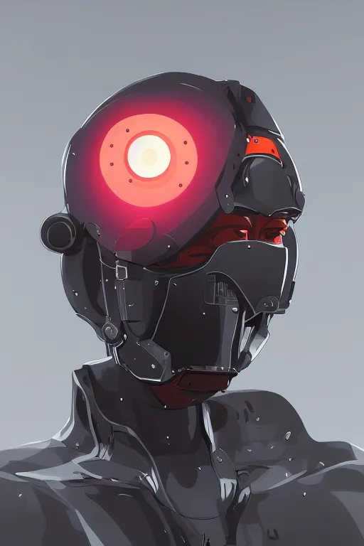 Image similar to robot ninja mask helmet metal gear solid training suit swat commando, aesthetic octane render, 8 k hd resolution, by ilya kuvshinov and cushart krentz and gilleard james, by carl warner and jim woodring, trending on artstation : 1. 5, sweet joy harmony color scheme